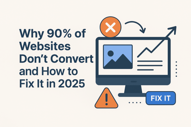 Why 90% of Websites Don’t Convert and How to Fix It in 2025